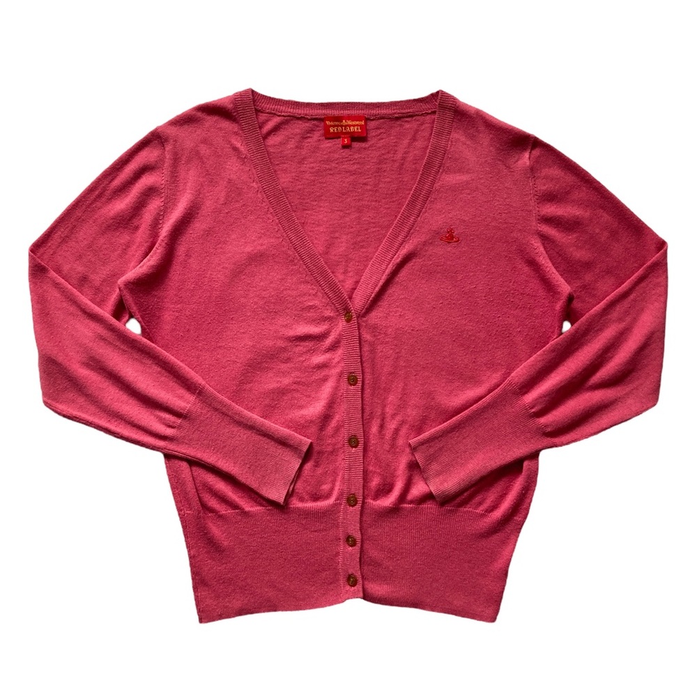 Vivienne Westwood Pink Embroidered Orb Cardigan 💕